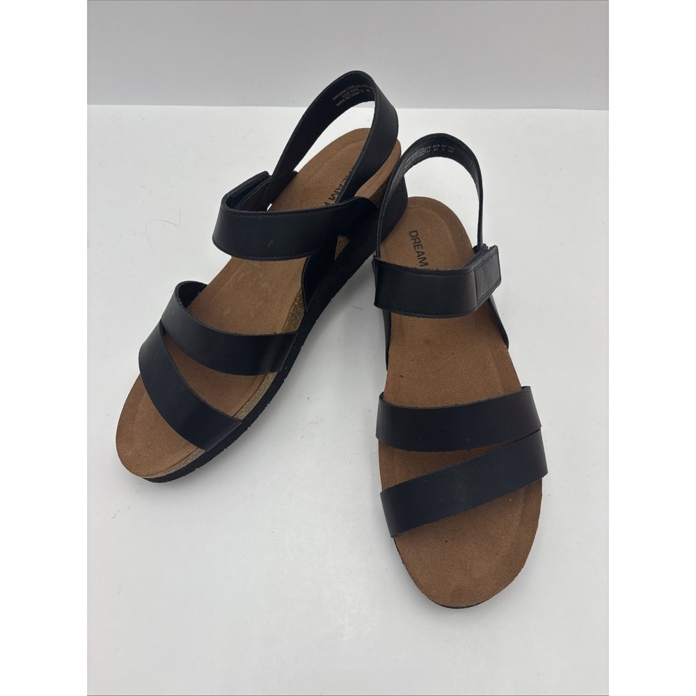 Dream Pairs Women Open Toe Wedge Sandals Ankle Strap Casual Sandal 11 US
